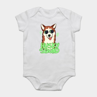 HUSKY SQUAD (red) Baby Bodysuit